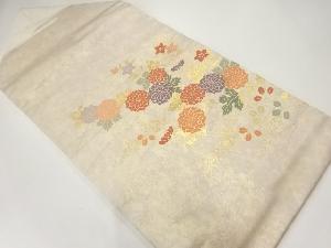 未使用品　菊模様織出し名古屋帯